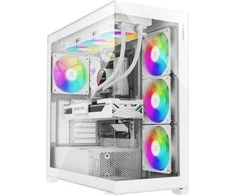 Xilence XILENT Gleam, Tower-case - baltas, Tempered Glass