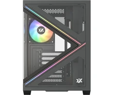 Usorteret XYZ PC GEAR Qubex ARGB korpusas juodas (X-CS-QUBEX-B)