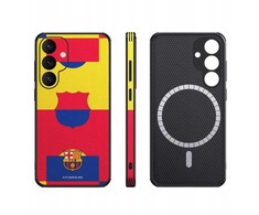 Ocpc FC Barcelona dėklas, skirtas Samsung Galaxy S25 Plus, magnetinis dėklas, MagSafe OCFCBMCS25PMF MF