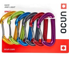 Ocun Hawk Wire 6 karabinų komplektas – raudonas/mėlynas/žalias