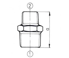 ODLEWNIA Nipelis cinkuotas raudonas DN80xDN65 3 x 2 1/2