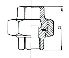 ODLEWNIA Ketaus lydykla Jungtis cinkuota DN15 1/2 kūginė