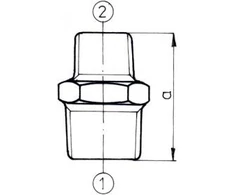 Odlewnia Zawiercie 2 x 5/6" cinkas