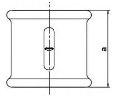 Odlewnia Zawiercie Redukcinė įvorė M2 2 x 1" juoda