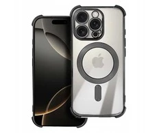 Dėklas Oem Case for iPhone 16 PLUS Antishock Electro compatible with MagSafe juodas