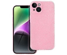 Oem Originalus dėklas, skirtas iPhone 16e (SE 4 2025) / 17e, skaidrus, 2 mm, mirksinčios rožinės spalvos