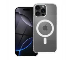 Oem Originalus „iPhone 15 PRO“ skaidrus dėklas, 2 mm „Mag“ dangtelis, suderinamas su „MagSafe“ (fotoaparato apsauga), permatomas.