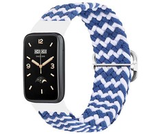 Telcon PINTAS DIRŽELIS MI BAND 7 PRO / M7 PRO (7) MĖLYNAS IR Baltas