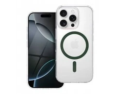 OEM dėklas, skirtas iPhone 16 PRO MAX, „Drop Glue“ spalvotas žiedinis MagSafe dėklas, tamsiai žalias