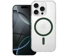 OEM dėklas, skirtas iPhone 15, „Drop Glue“ spalvotas žiedinis MagSafe dėklas, tamsiai žalias