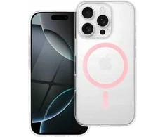 OEM dėklas, skirtas „iPhone 12 PRO MAX“, „Drop Glue“, spalvingas žiedinis „MagSafe“ dėklas, suderinamas su „MagSafe“, rožinis