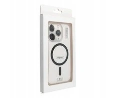 Oem Case for iPhone 14 PRO Drop Glue Colorful Ring Mag Cover compatible with MagSafe juodas