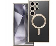 Oem ELECTRO MAG COVER dėklas suderinamas su MagSafe skirtas Samsung Galaxy S25 aukso spalvos