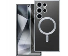 Oem ELECTRO MAG COVER dėklas suderinamas su MagSafe skirtas Samsung Galaxy A55 sidabro spalvos