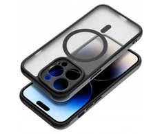Oem FULL MATTE MAG COVER dėklas suderinamas su MagSafe skirtas Samsung Galaxy S25 EDGE juodos spalvos