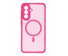 Oem FULL MATTE MAG COVER dėklas suderinamas su MagSafe skirtas Samsung Galaxy A56 rožinės spalvos