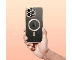 Dėklas Oem Case for iPhone 11 Electro Mag Cover compatible with MagSafe auksinis