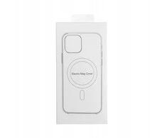 Dėklas Oem Case for iPhone 12 Electro Mag Cover compatible with MagSafe sidabrinis