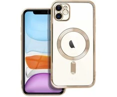 OEM dėklas, skirtas iPhone 11, Electro Mag dėklas, suderinamas su MagSafe auksiniu dangteliu