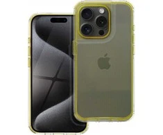 OEM dėklas, skirtas iPhone 16 Matrix, skaidrus, geltonas