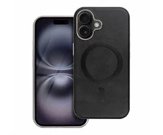 Oem GENTLEMAN MAG COVER dėklas suderinamas su MagSafe skirtas Apple iPhone 12 juodos spalvos