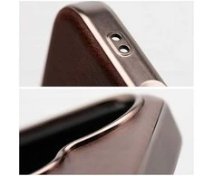 Oem GENTLEMAN MAG COVER dėklas suderinamas su MagSafe skirtas Apple iPhone 13 Pro rudos spalvos