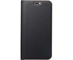 Dėklas Oem Flip case for iPhone 15 PRO Luna Book Gold juodas
