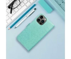 Telefono dėklas Oem Kabura MEZZO Book skirtas IPHONE 14, žalios spalvos