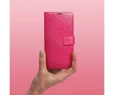 Telefono dėklas Oem MEZZO Book skirtas Iphone 15, rožinės spalvos