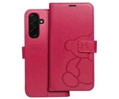 Oem MEZZO Book dėklas skirtas Samsung Galaxy S25 Edge teddy bear magenta