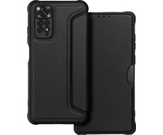 Dėklas Oem RAZOR Book skirtas Xiaomi Redmi Note 11 / 11S juodos spalvos