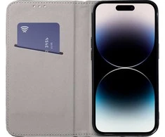 Oem SMART MAGNETO Book dėklas skirtas Xiaomi Redmi Note 12 4G juodos spalvos