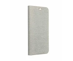 Dėklas Oem Flip case for iPhone 17 Luna Book Gold sidabrinis