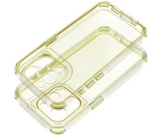 Oem Originalus „iPhone 16e“ (SE 4 2025) / 17e „Matrix“ dėklas, skaidrus, geltonas