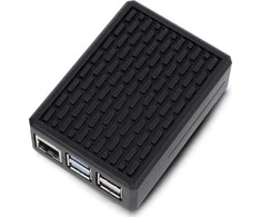 OEM dėklas Raspberry Pi 5 - aliuminis - juodas}