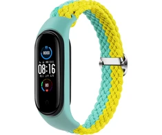 Telcon BRAIDED BAND SMART BAND M3/M4/M5/M6 MINT-Geltonas