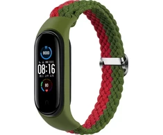 Telcon BRAIDED BAND SMART BAND M5/M6/M7 Žalias-Raudonas