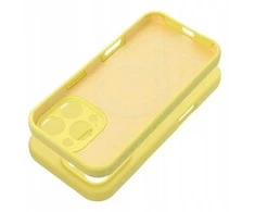 Dėklas Oem Case for iPhone 15 PRO MAX Silicone 2mm compatible with MagSafe yellow