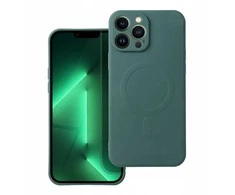 Oem SILICONE MAG COVER dėklas suderinamas su MagSafe skirtas Samsung Galaxy A56 dark žalios spalvos