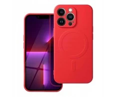 Dėklas Oem Case for iPhone 16e Silicone Mag Cover compatible with MagSafe red