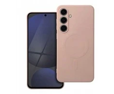 Oem SILICONE MAG COVER dėklas suderinamas su MagSafe skirtas Samsung Galaxy A56 rožinės spalvos