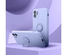 Dėklas Oem Case for iPhone 16e (SE 4 2025) / 17e Silicone Ring violetinė