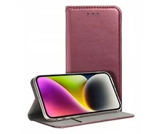 Dėklas Flip case for Realme NOTE 60 Smart Magneto burgundy
