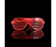 Oem LED GLOWING GLASSES Raudonas