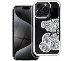 Dėklas Oem Case for iPhone 16e (SE 4 2025) Teddy Bear sidabrinis