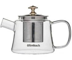 Ofenbach Riposo Stiklinis arbatinukas su filtru 1.1 L, R-100617L