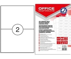 Office Products Etiketės Office Products A4 210x148mm baltos (100)