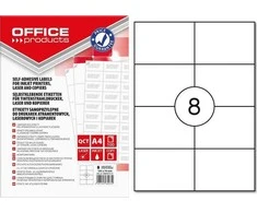 Office Products A4 formato etiketės 105x74 mm baltos (100 vnt.)