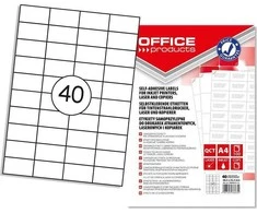 Office Products Etiketės Office Products A4 48,5x25,4 mm baltos (100)