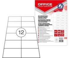 Office Products Etiketės Office Products A4 105x48mm baltos (100)